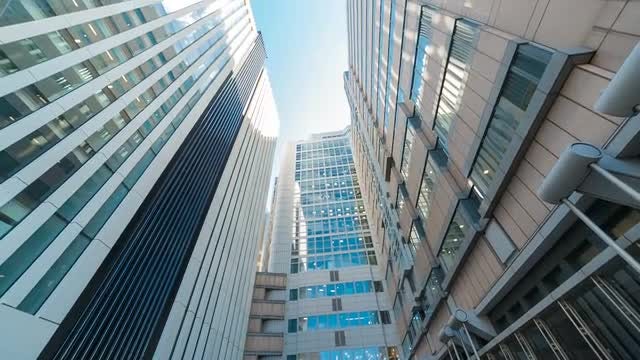 Office Skyscrapers in Downtown: Stock Video