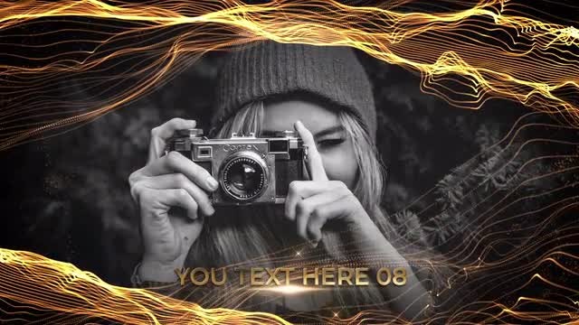 Golden Luxury Slideshow: Premiere Pro Templates