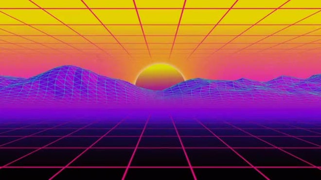 Retro Sunset - Stock Motion Graphics | Motion Array