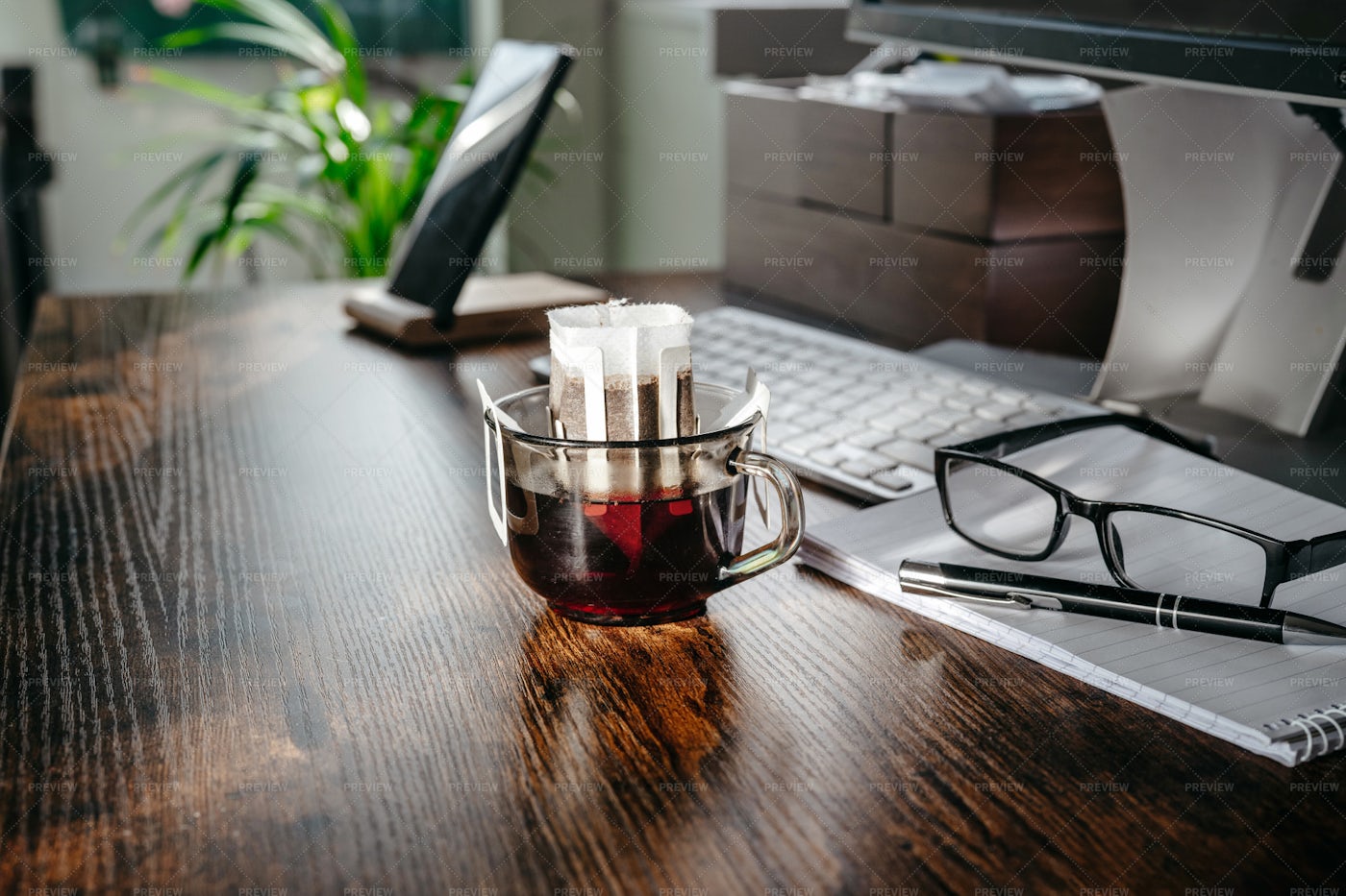 Paper Drip Coffee: Stock Photos