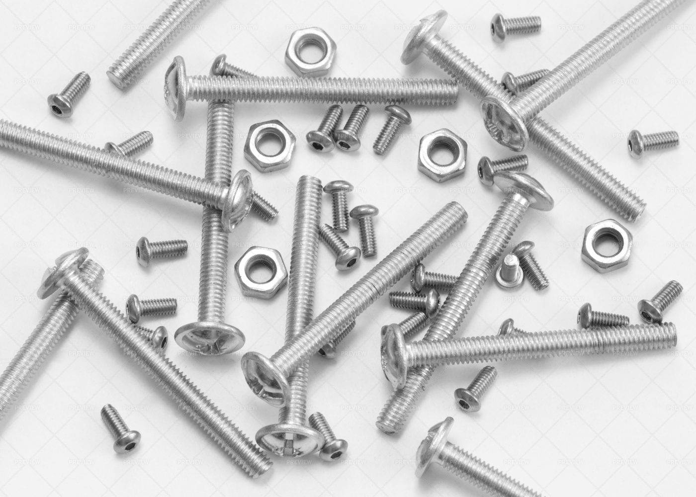Bolts And Nuts Heap: Stock Photos