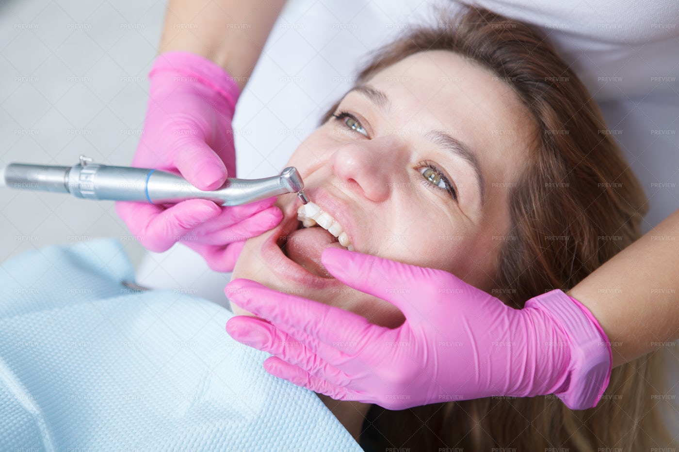 Teeth Cleaning Procedure: Stock Photos