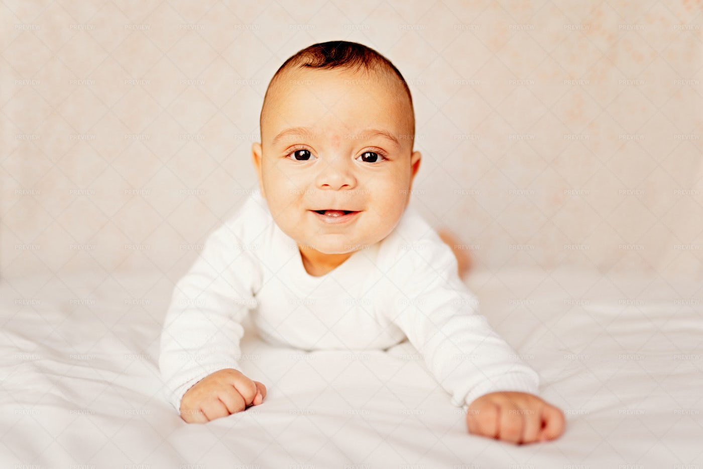 Happy Baby Boy Portrait: Stock Photos