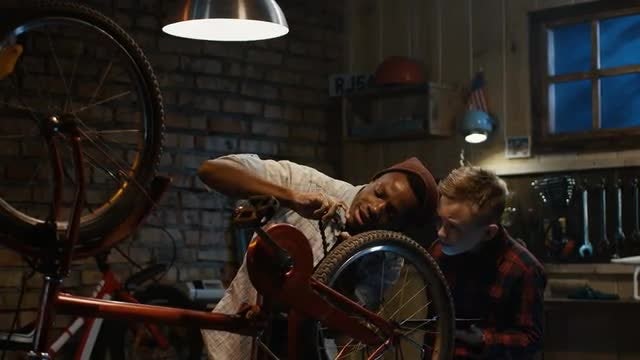 Teaching Bicycle Maintenance: Stock Video