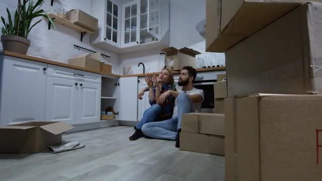 Couple Moving In: Stock Video