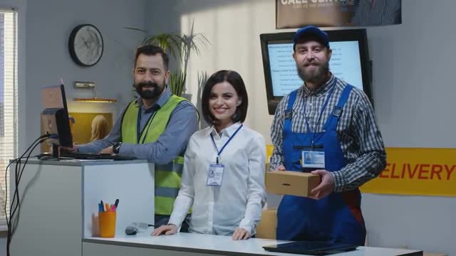 Delivery Center Counter: Stock Video