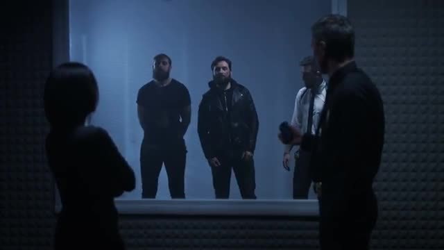 Line-Up Of Criminals: Stock Video
