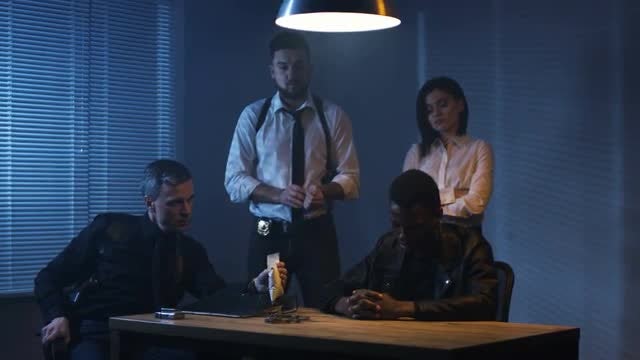 Drug Dealer Interrogation: Stock Video