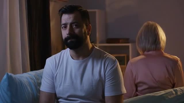 Couple Thinking After Fight: Stock Video