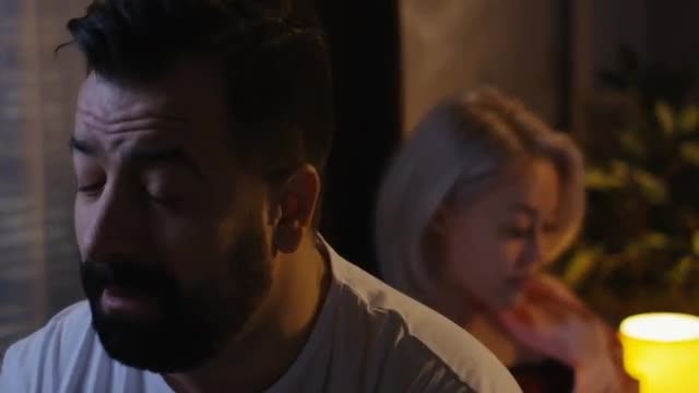 Couple Arguing In Bed: Stock Video