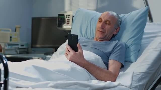 Patient On Video Call: Stock Video