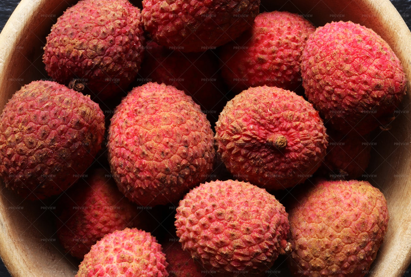 Lychees In A Bowl: Stock Photos