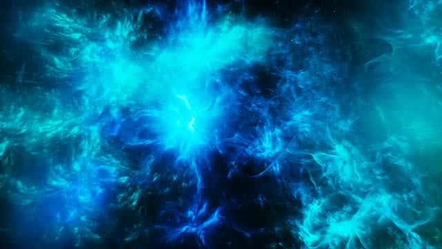 Abstract Blue Space Nebula: Stock Motion Graphics