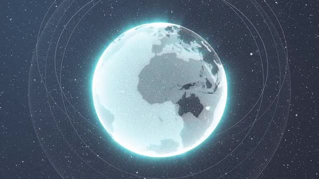 Shining Earth In Space: Stock Motion Graphics