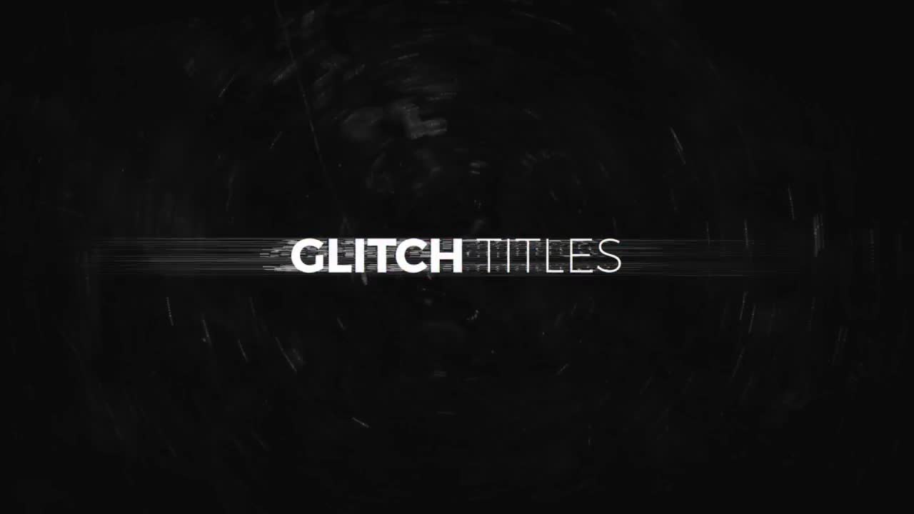 Glitch Titles After Effects Templates Motion Array