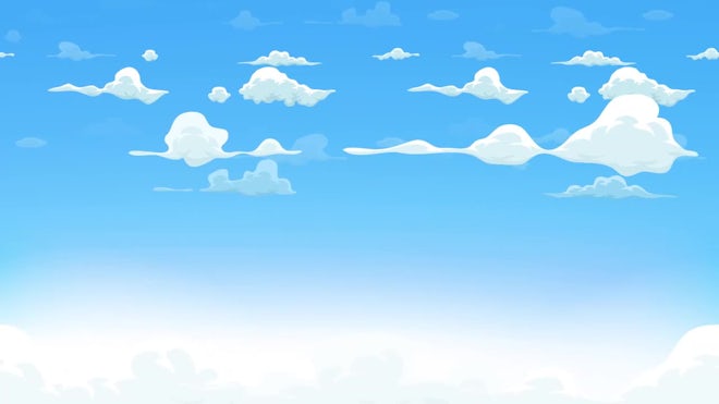 Cartoon Clouds Background Loop - Stock Motion Graphics | Motion Array