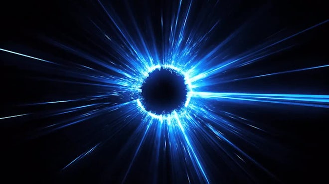 Blue Light Rays Sparkling Stock Motion Graphics SBV-300252283