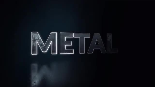 Dark Metal Logo: After Effects Templates