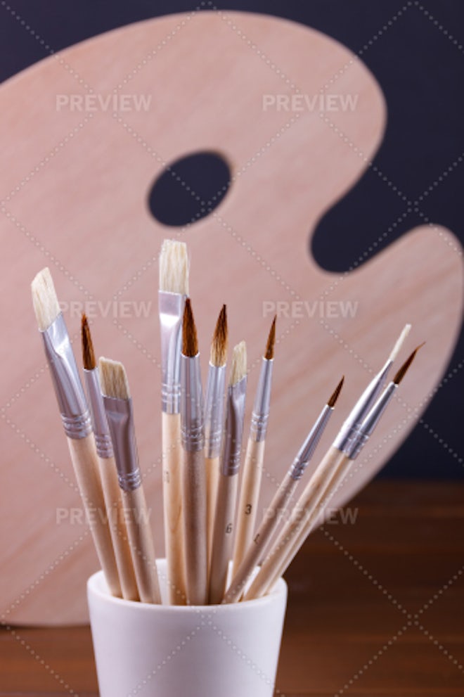 Brushes And Painting Equipment - Stock Photos