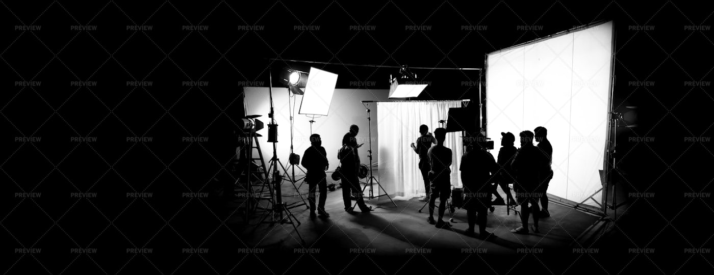 Behind The Scenes Of A Video Production: Stock Photos