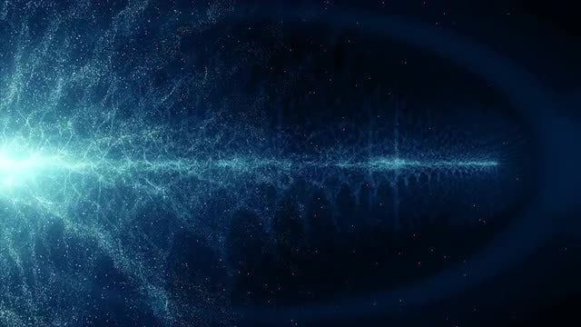 Blue Particles Background: Stock Motion Graphics