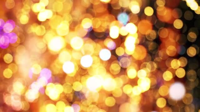 Festive Bokeh Sparkling Lights: Stock Motion Graphics