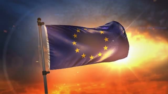 Flag Of European Union Loop: Stock Motion Graphics