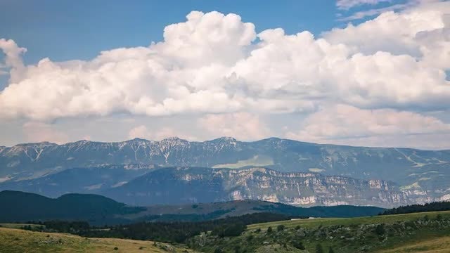 Clouds Over The Mountains: Stock Video