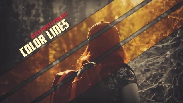 Color Lines: After Effects Templates
