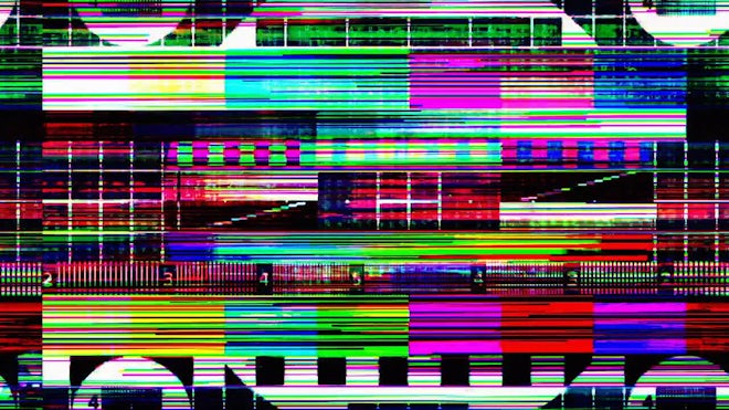 Colorful TV Static Glitch Overlay - Stock Motion Graphics
