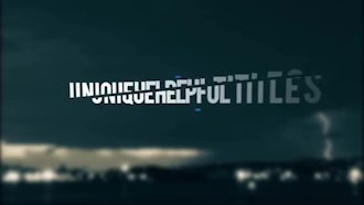 15 Unique Titles: After Effects Templates