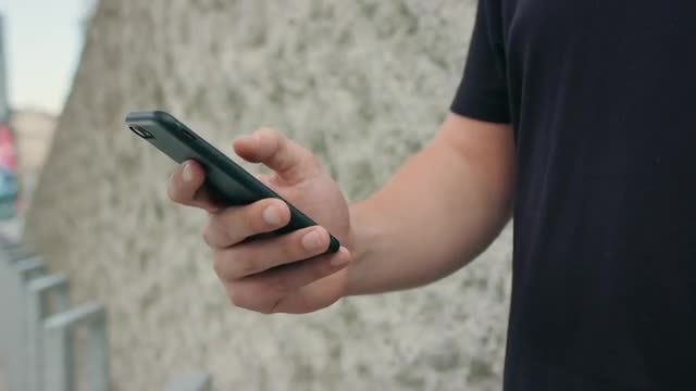 Slo-Mo Scrolling Of Smartphone: Stock Video