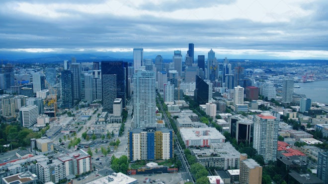 The Downtown Seattle Skyline - Stock Photos | Motion Array