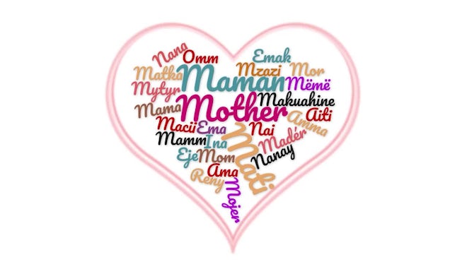 Happy Mothers Day Greeting With Hearts - Stock Motion Graphics | Motion  Array