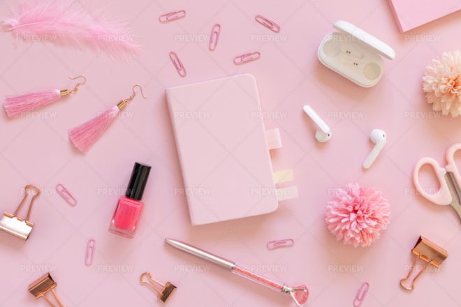 Prompt for Pink School Supplies Graphic by Milano Creative