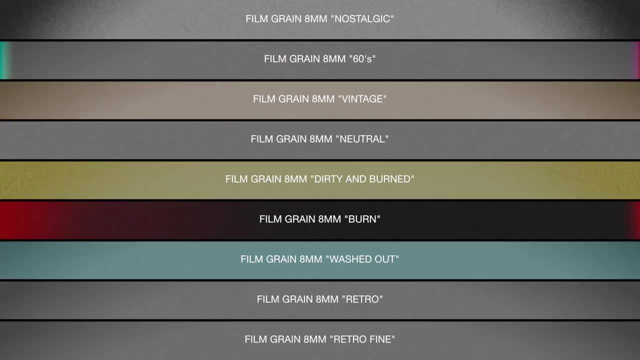 Film Grain 8mm Collection Stock Motion Graphics Motion Array