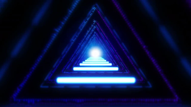 Trippy Triangle Tunnel VJ Loop: Stock Motion Graphics