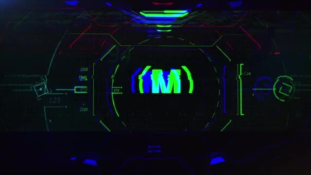 Glitch Hud Logo : After Effects Templates