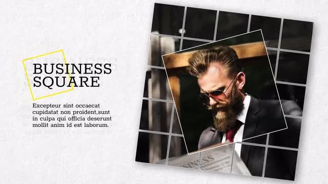 Square Business - Slideshow: Premiere Pro Templates