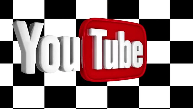 Wide youtube logo spin: Stock Motion Graphics