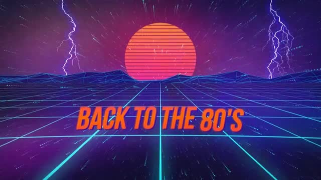 Retro Wave Titles: After Effects Templates