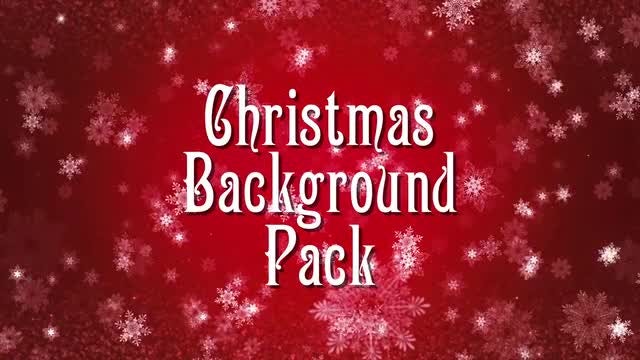 6-In-1 Christmas Background Pack: Stock Motion Graphics