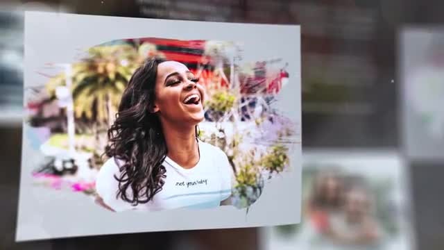 Paper Brush Photo Slideshow: After Effects Templates