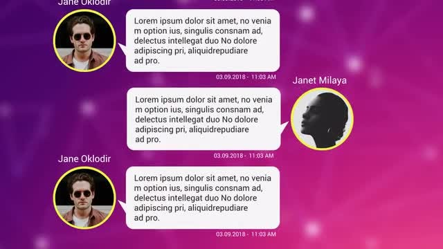 Text Messages Pack for Premiere Pro: Premiere Pro Templates