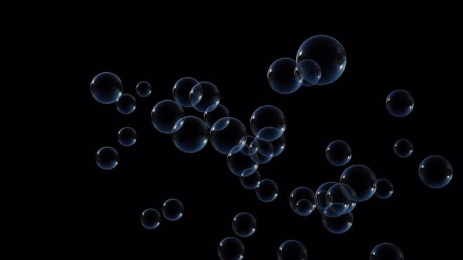 Bubble Surges Over Black Background - Stock Motion Graphics | Motion Array