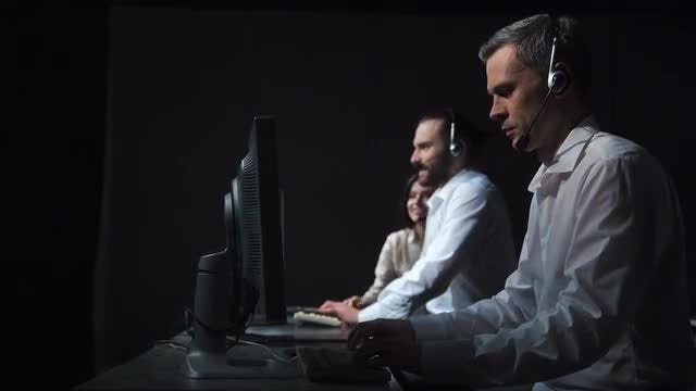 Financial Traders Analyzing Data: Stock Video