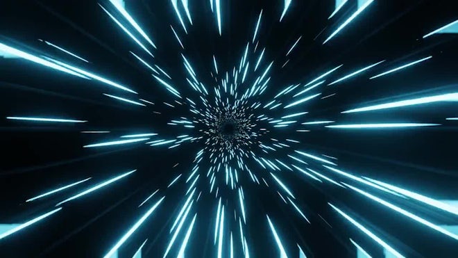 Hyperspace. Light Speed, Stock Video