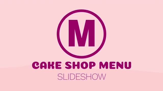 Cake Shop Menu Slideshow: After Effects Templates