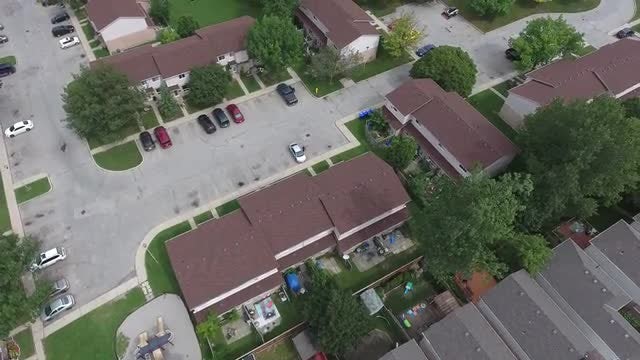 Aerial View Over Housing Complex: Stock Video