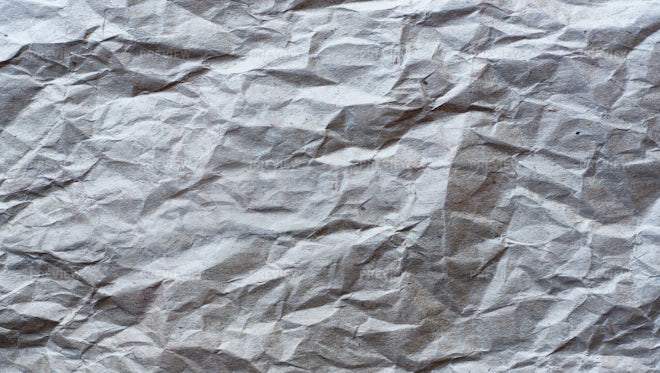 Crumpled Gray Paper Texture - Stock Photos